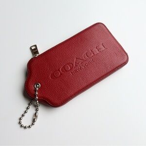 Coach Red XL Hangtag Multifunctional Wallet Pouch